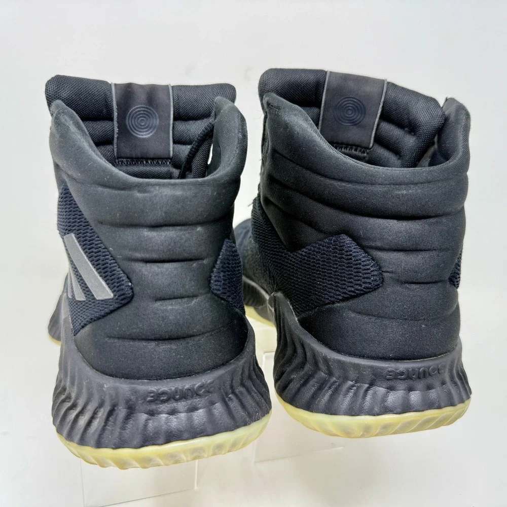 Adidas Pro Bounce 2018 Basketball Shoes Men's 11.5 Black Mid Top B41861